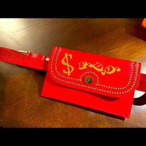 Red belt bag